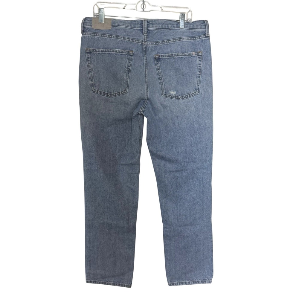 Everlane The Everybody Jean Light Wash Organic Cotton Distressed Straight Leg E7 - Picture 2 of 7